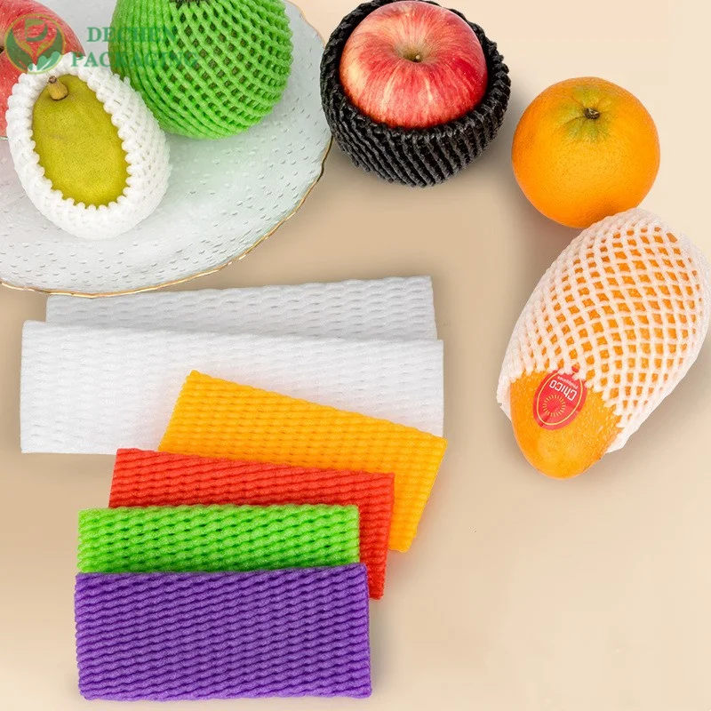Fruit Sock Vegetables Packing Plastic Net Sleeves For Glass Bottle