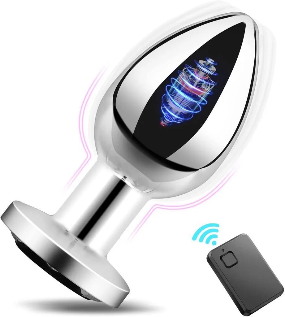 2024 Hot Sales  Metal Vibrating Butt Plug Sex Toys Vibrator Adult Sensory Toys Male Sex Toy for Men Anal Vibrator Dildo