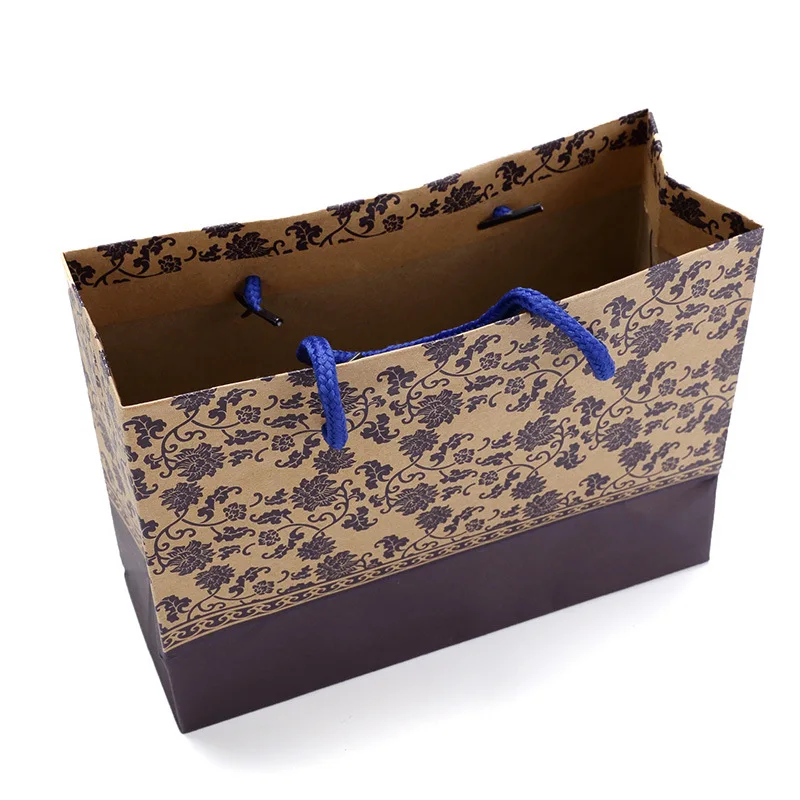 Saco de Papel Kraft Branco Personalizado com Logotipo, Saco Ecológico de Alta Qualidade com Cordão Reciclável