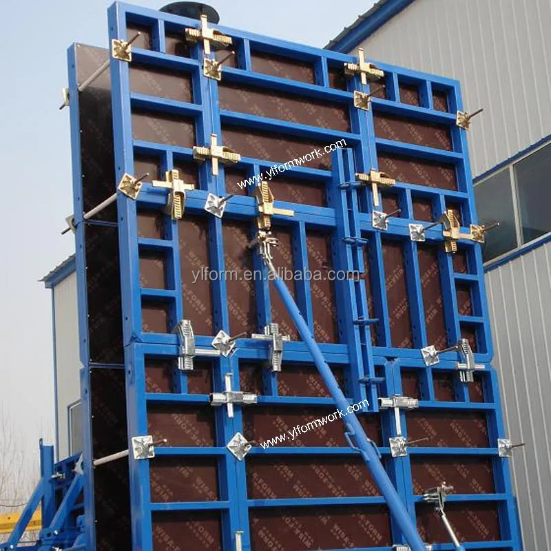 Steel Frame Formwork Retaining Wall Formwork for Construction Concrete