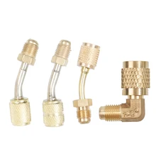 All-in-one Brass Adapter Straight Fluorine Brass Adapter Connector Industrial Air Conditioning Fitting Mini Split Adapter R410A