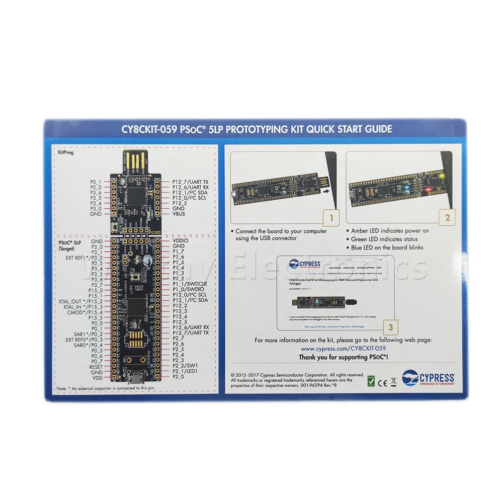 Carte De Développement USB Cypress Semiconductor CY8CKIT-059 PSoC 5LP ARM - Neuve