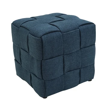 Handmade Creative Woven Stool square Pouf Ottoman Stools