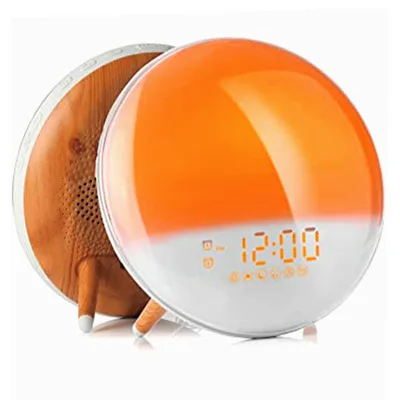 Amazon hot  WiFi Smart Wake Up Light Workday Alarm Clock with 7 Colors Sunrise/Sunset Smart Life Tuya APP Works with