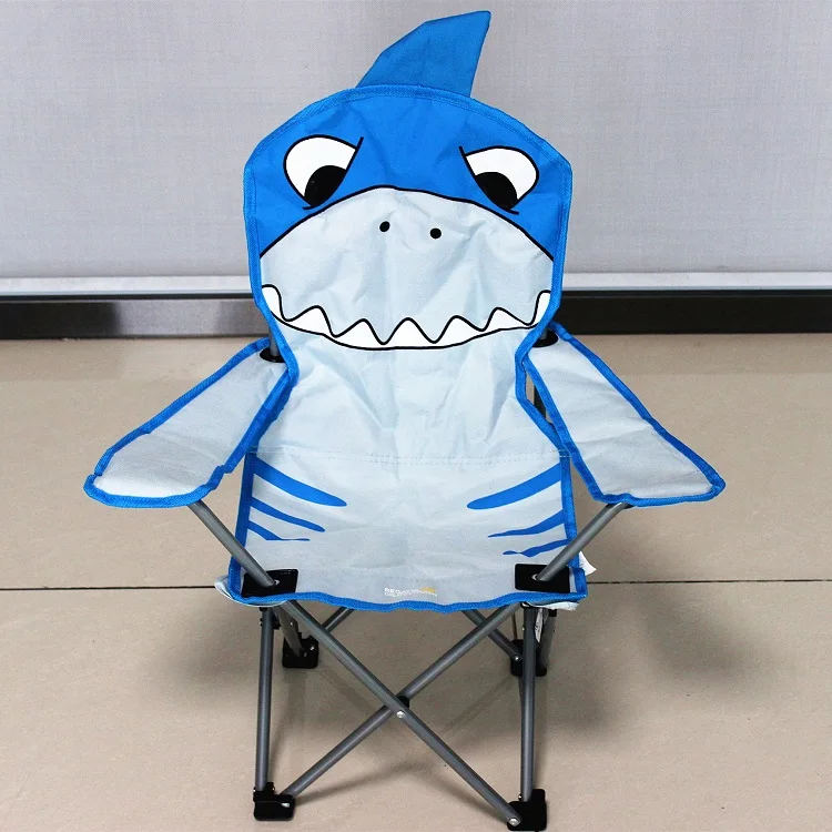 Relax Fishing Blue Shark Pattern Comfortable Folding Tourist Chair