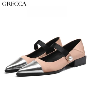 Latest Designer High Quality Women's Casual Flat Shoes Pointed Formal Party Trend with Low Heel Sexy Fashion for Summer Autumn