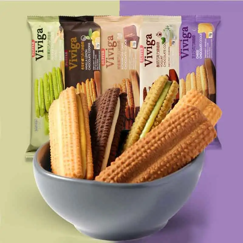 Yixinfoods Sandwich Ice Cream Biscuits Crispy Sweet Sandwiched