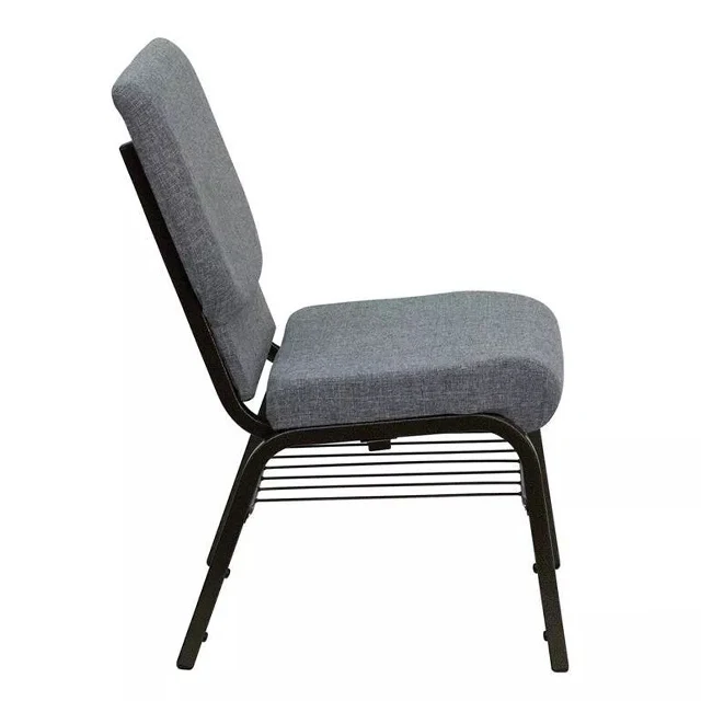 Modern Design Fabric Metal Church Chairs New Style Stackable Theater Furniture for School and Hospital Use