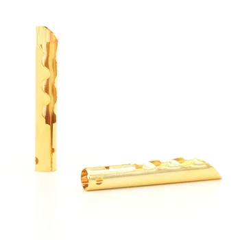 20-Pack 4mm Gold Plated Banana Plugs – Dual Screw Speaker Cable Connectors (BFA-Z Style)