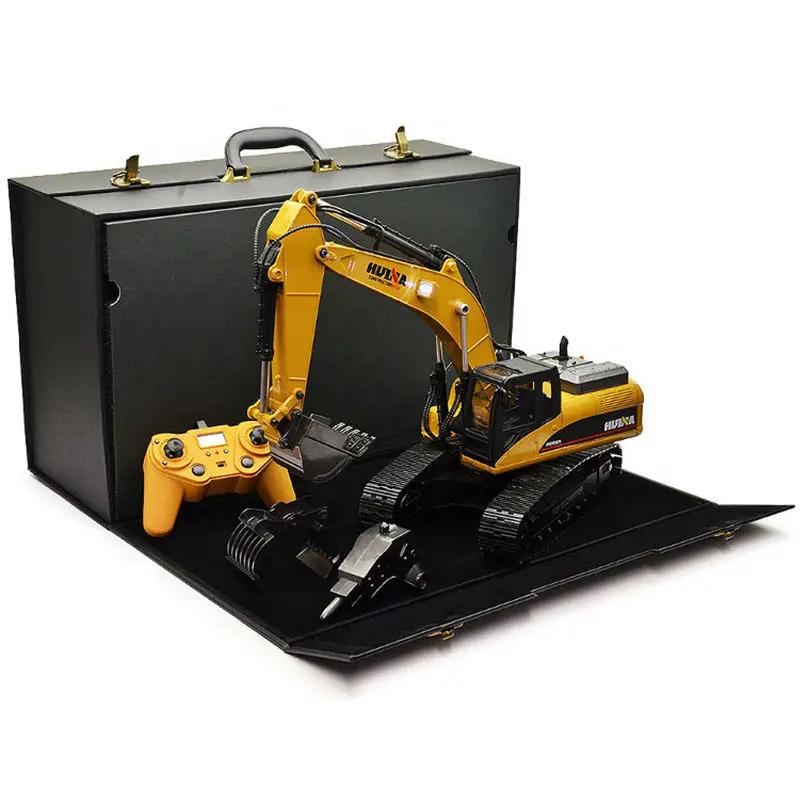 Huina 1580 RC Excavator Toys 1/14 Scale Die-Cast Metal