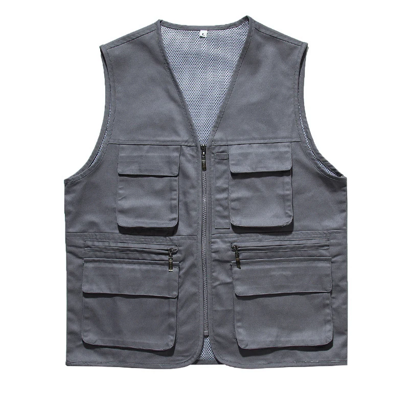 Advertising Personalized Volunteering Work Vest Breathable Staff Uniform Event Waiter Vest