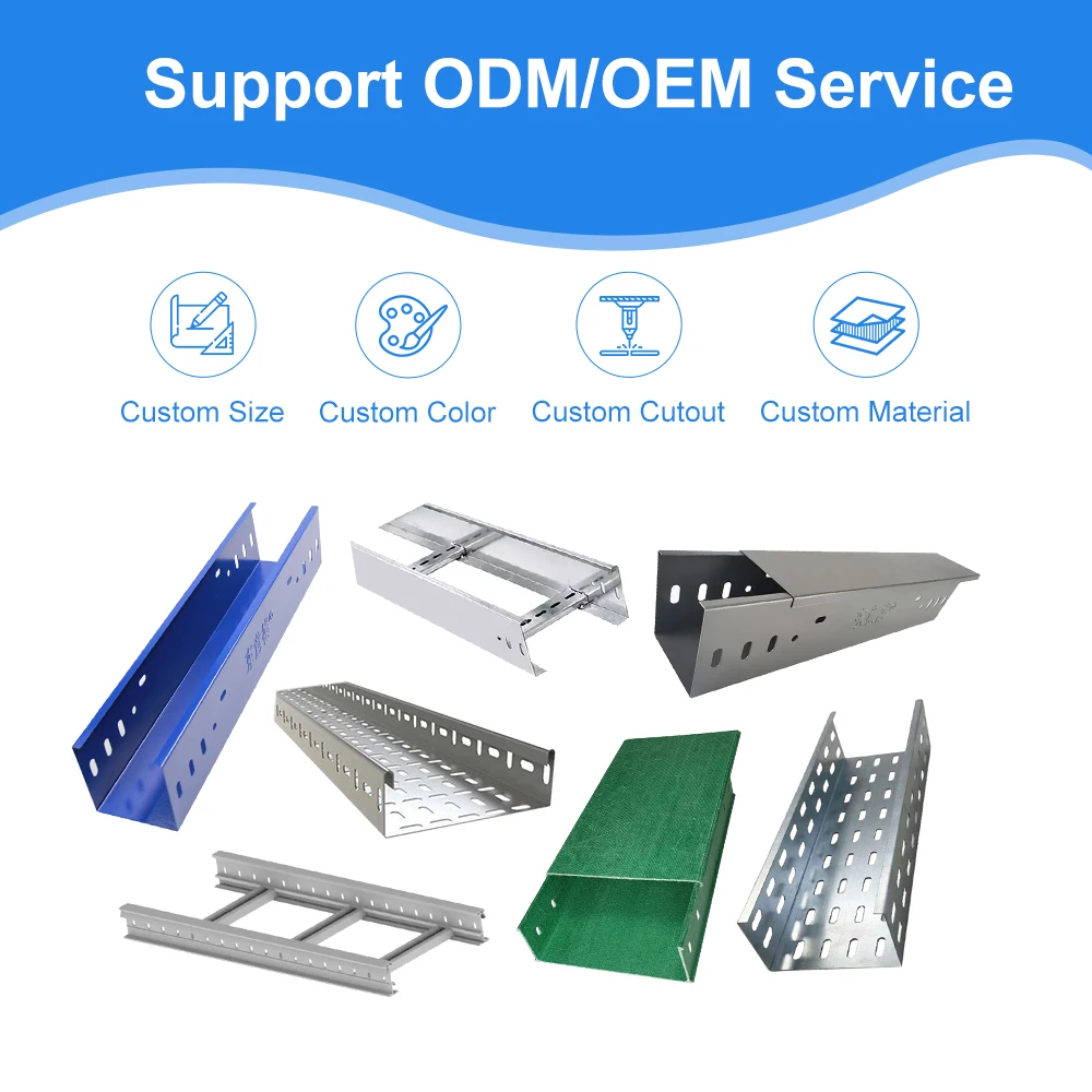 Quality Assurance Heat Resistant White Cable Trunking Management Plastic PVC Cable Tray