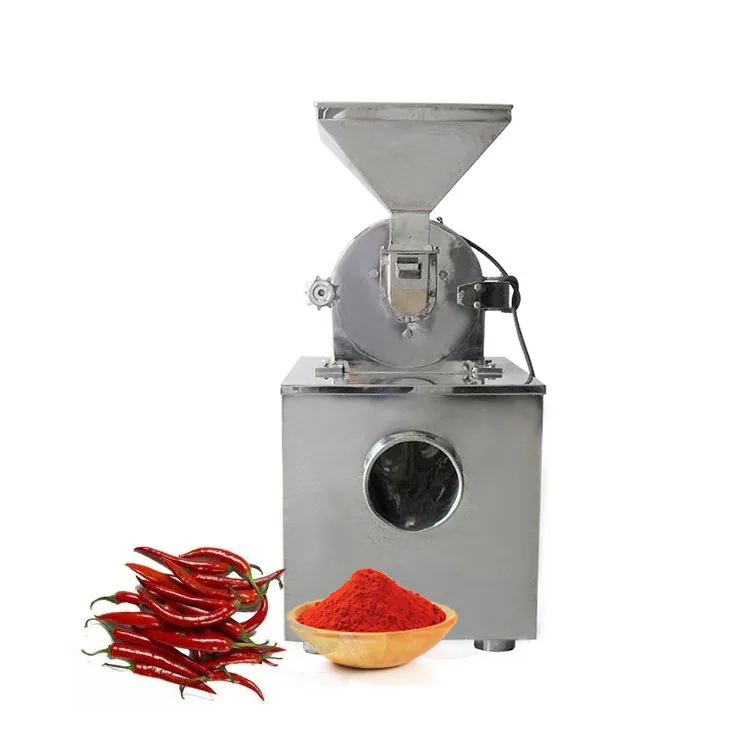 Automatic Corn Pulverizer Machine Electrical Grinder Dry Okra Turmeric Maize Chilli Spice Grinding Machine