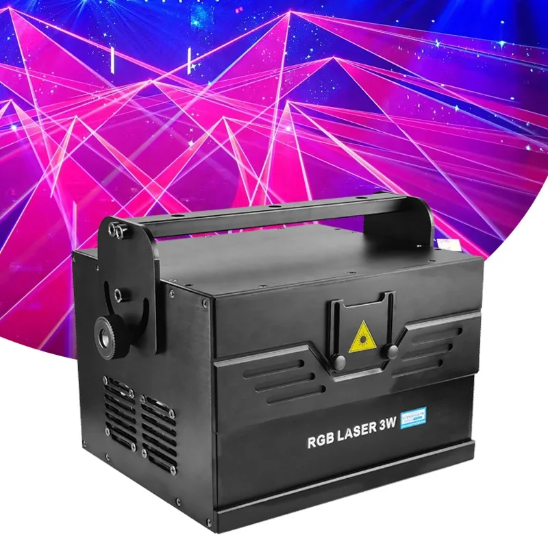 レーザープロジェクターILDAアニメーション書き込み3W5Wアニメーション