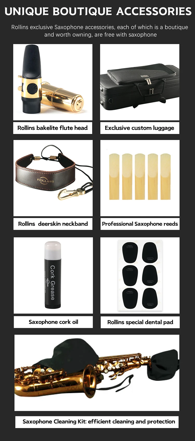 Musical Instruments High F Eb Key Golden Lacquer Alto Saxophone Rsa