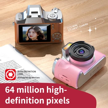 LK012 Professional Photo Smart Mini SLR CCD 3" IPS Screen Projection Kids Film Camera HD 1080P Waterproof Plastic MicroSD MP3 detail image