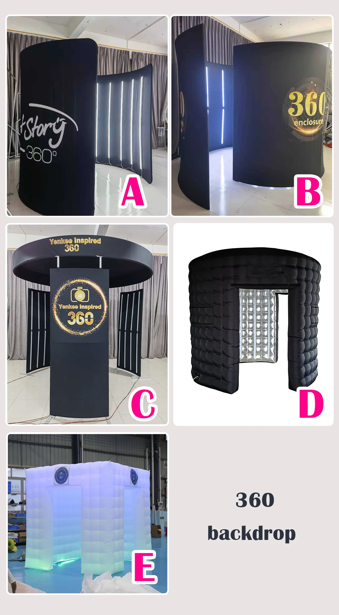 Professional Automatic Spinning 360 Photo Booth Machine Club for Parties with Free Logo