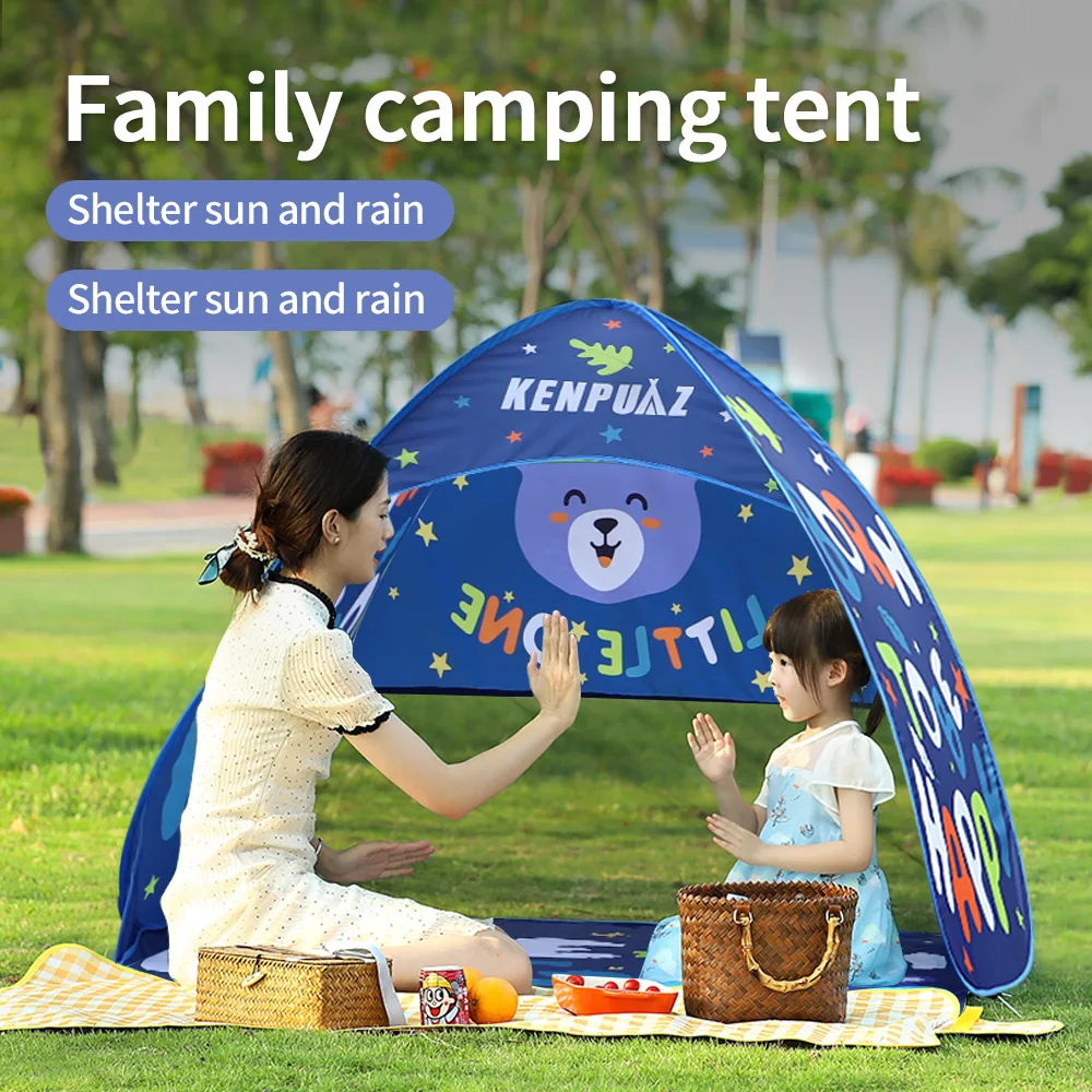 High Quality Beach Waterproof Family Tent Children Outdoor Camping Kids Tents Ventilate Pop up Open Portable for Baby Sun Shade