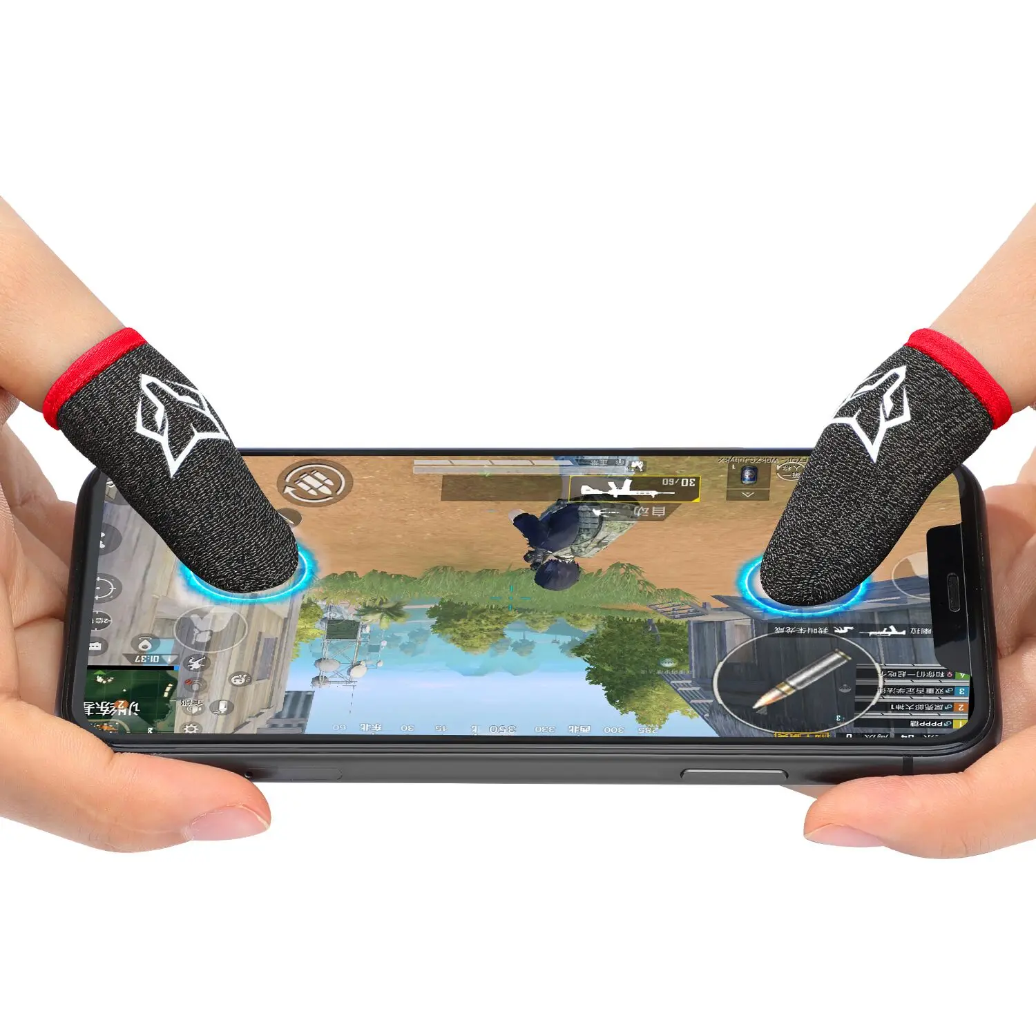 Manchons De Doigt FGS Pour écran Tactile - Résistants à La Sueur - Compatible Gaming Multi-plateformes - Noir