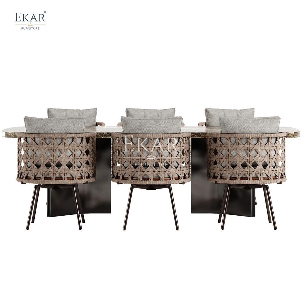 Modern woven craftsmanship outdoor dining chairs - outdoor dining chairs supplier