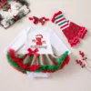 Set di 3 cappelli natalizi bianchi