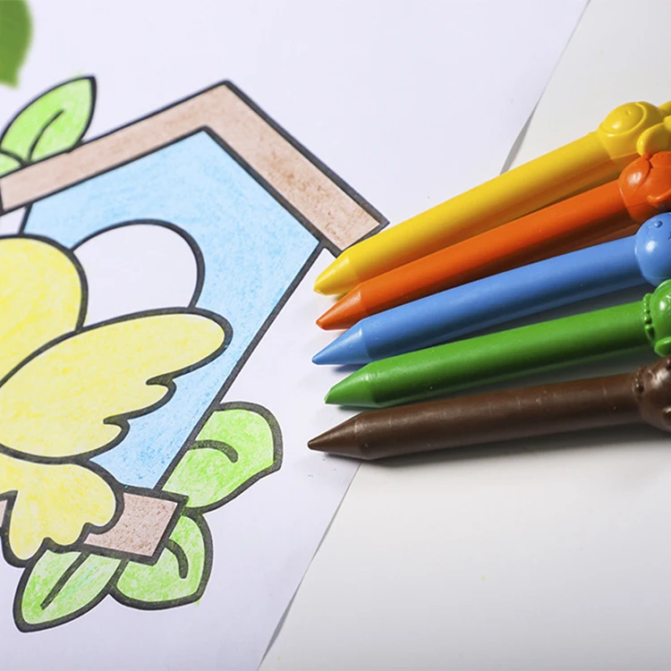 12 шт. милые шелковые мелки в форме животных для детей