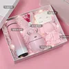 Termo-humidificador-toalla-ramo-tarjeta de felicitación-caja de regalo-bolsa de regalo