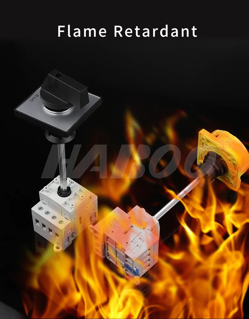 HABOO Isolator Disconnect Switch With Padlock 40A 3P/4P 2 Position On ...