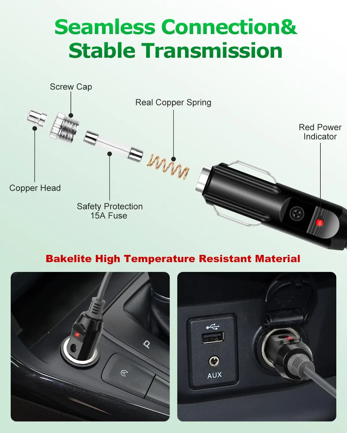 Factory Price Starlink Mini DC Power Cable 12V-24V Car Power Cable with Cigarette Lighter Radio & TV Accessories