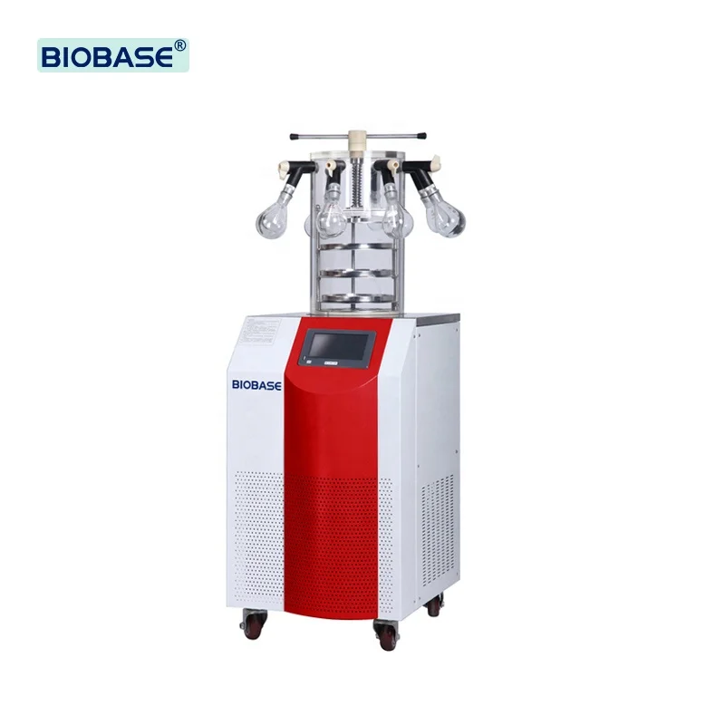 BIOBASE BK-FD12P Table Top Freeze Dryer Vertical Laboratory Vacuum Lyophilizer Freeze Dryer