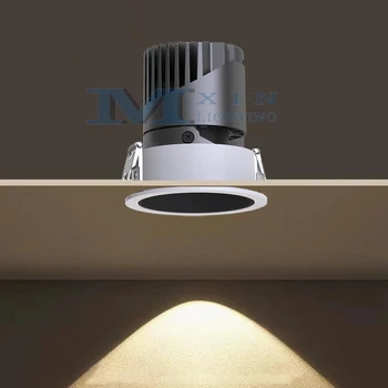 Hotel Projects Anti Glare Dali 0-10V Dimmable 5W 7W Trimless Rimless Ceiling 75mm Recessed COB LED Spot Down Light