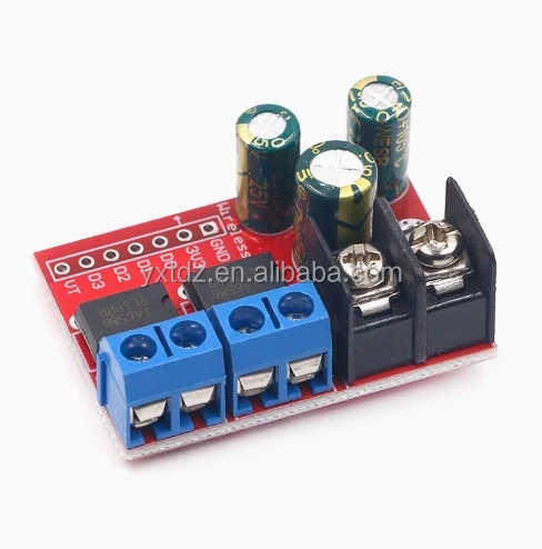 Can Remotely Control PWM Control Speed Two H Bridge Super L298N 5AD 5A Power Supply Dual-way DC / PCB / PCBA Motor Drive Module