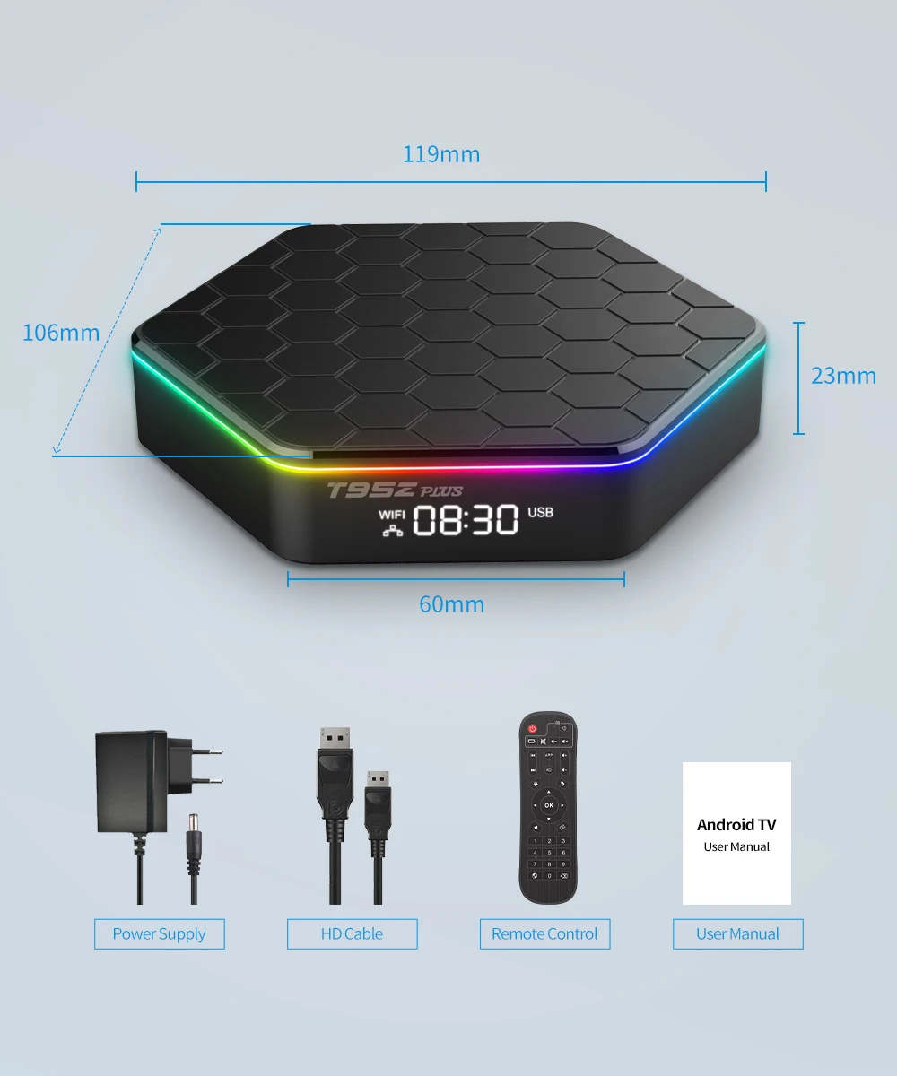 新着Android 12 TV BOX T95Z Plus 4GB 32GB Allwinner H618