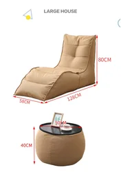 Indoor single living room single lazy girl adjustable relax body recliner chair sofa for adults NO 2