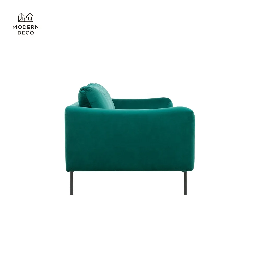 Modern Samet Kauč Sofi Nameštaj za sobu 3 sjedala Tkaninska Sofa