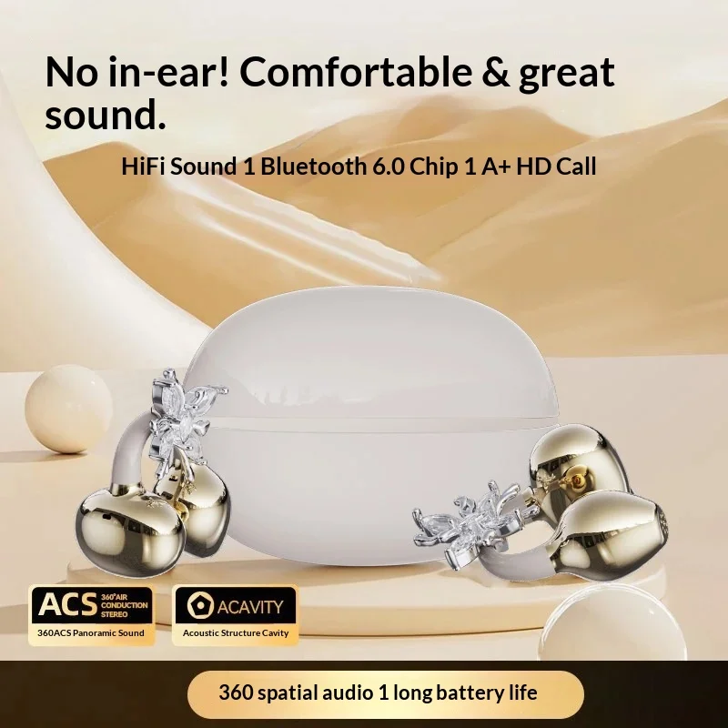 JS680 TWS Earbuds Clip Wireless Headset with Voice Control Long Battery Life-Running Spo aperçu 2