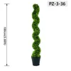 ไม้บ็อกซ์วูดทรงสลิมเวฟสีเขียวเข้มแบบเงียบ (180 ซม. / 5.90 ฟุต)