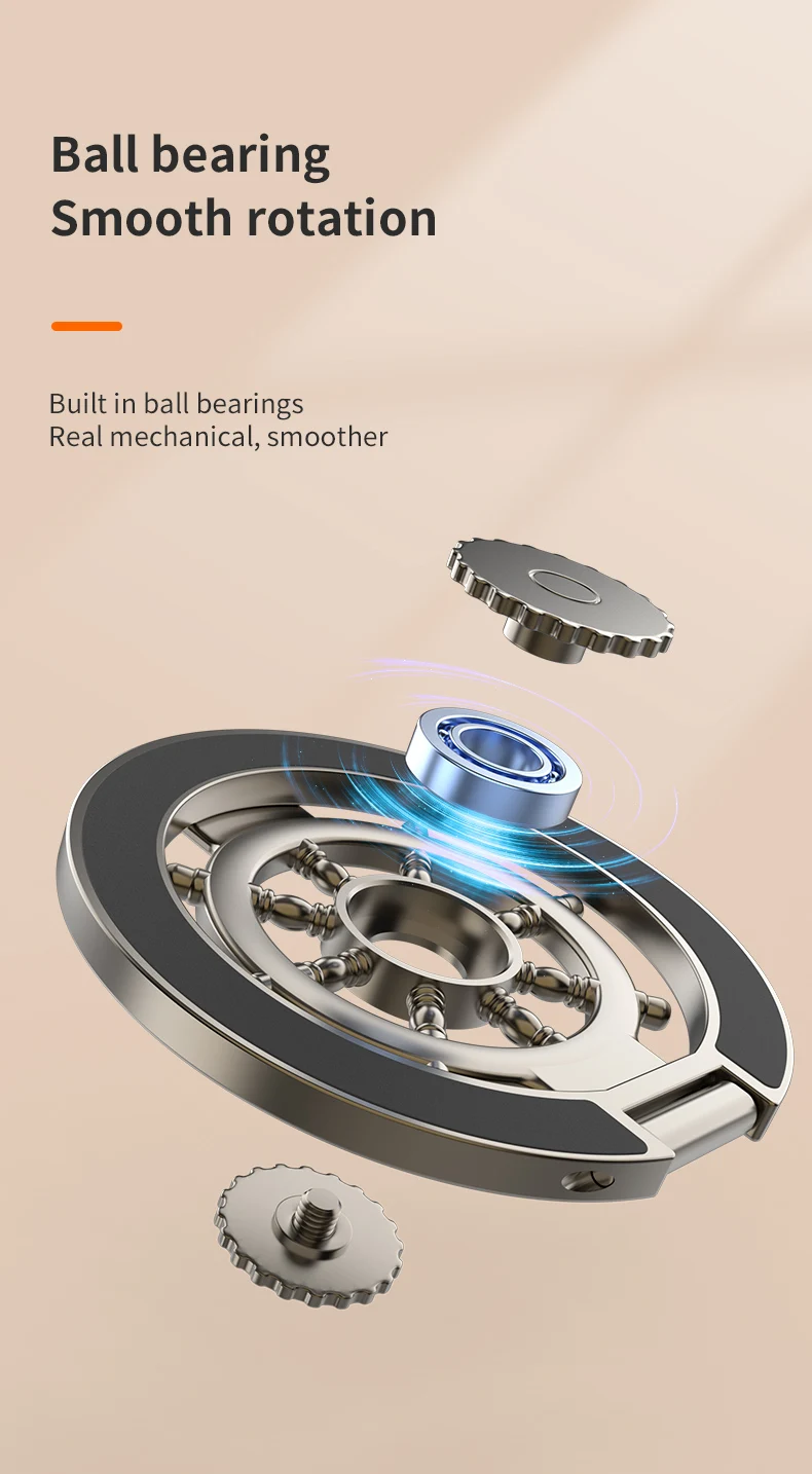 Magnetic Adsorption Foldable Phone Holder Ring Stand Double Sided Magnet for Smartphone Daily Use