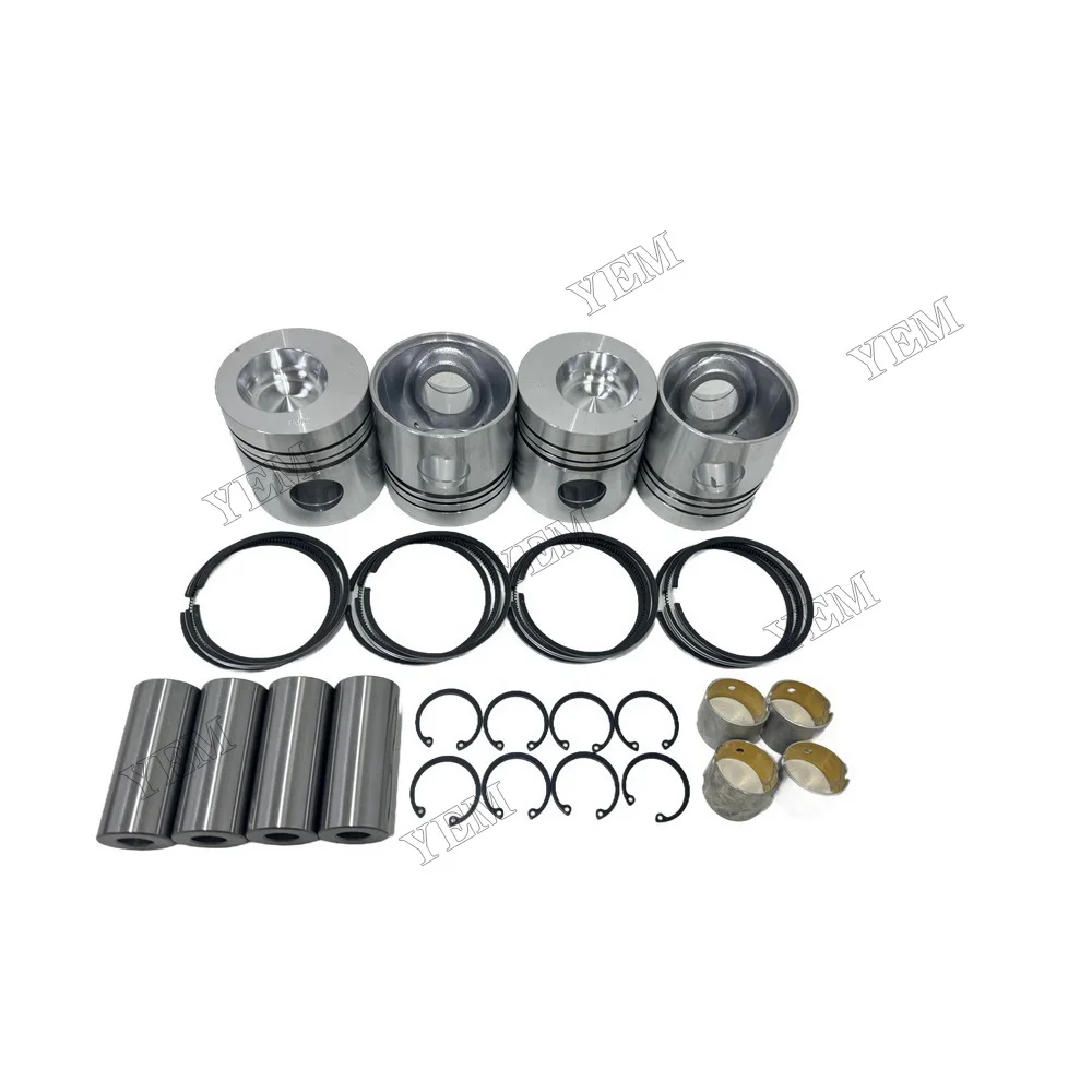4D105 Engine Piston With Cylinder Piston Rings Fits for Komatsu Diesel Engine Spare Parts 6