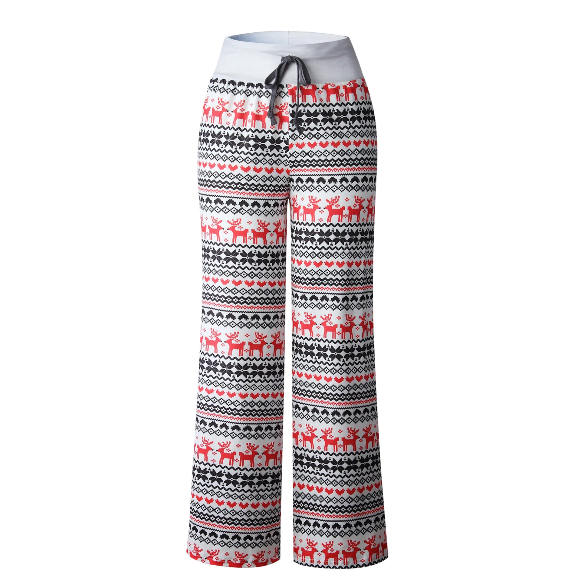 Wide Leg Pants Casual Elastic Waist 