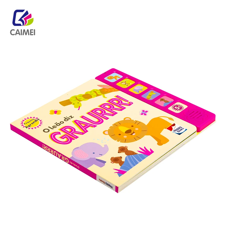 Custom Story Sound Board Children Book Talking Cartoon Books Educational Toy Book