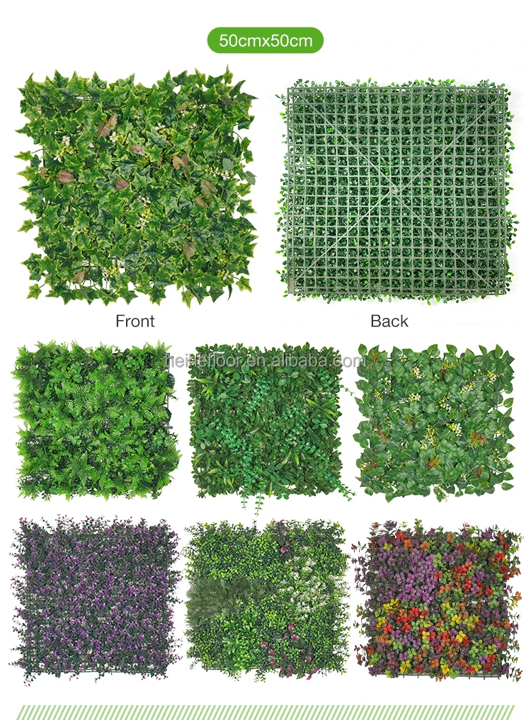 China Art Floral Fake Artificial Plastic Grass Plants Panel