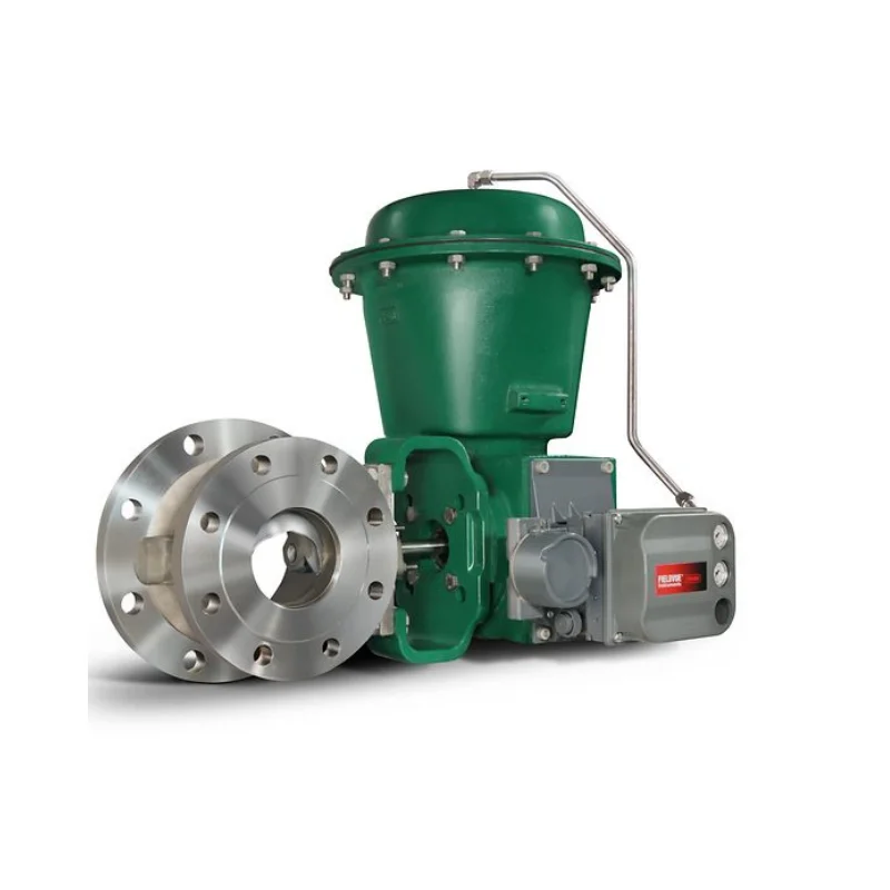 Fisher Vee-Ball  V150 Flanged Control Valve With DVC6200 Positioner and Chinese 3 Way Solenoid Valves