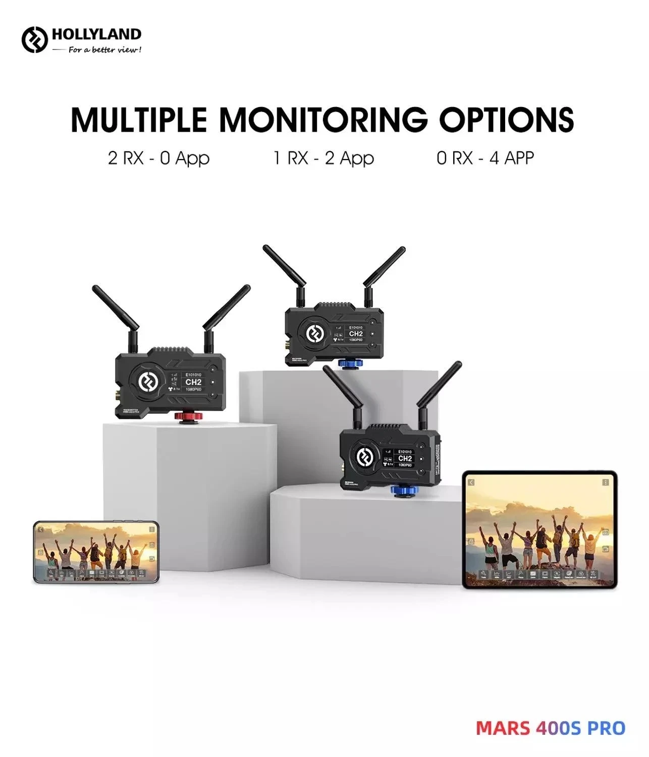 Hollyland_Mars 400S PRO_ワイヤレスビデオ伝送 Hollyland MARS 400SPROワイヤレスビデオ伝送システム写真ビデオ
