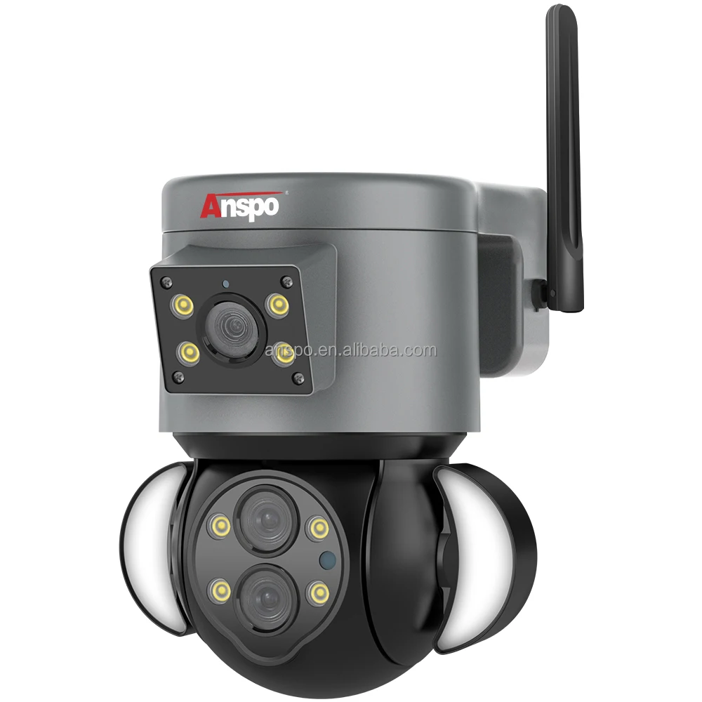 4G 8MP Multiple Lens Floodlight 4k Camera Dual Lens 4MP With 10x Zoom Linkage PTZ CCTV Wireless Security Outdoor Camera