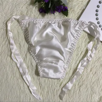 Women Rope White Silk Thongs Panties Cozy Sexy Breathable Rope Silk ...