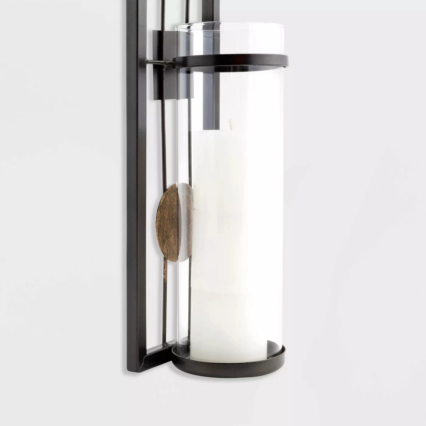 Крытый украшения, безопасная 2 шт. Современная железная стеклянная стена комплект бра с двойными стенками лампы в форме свечи