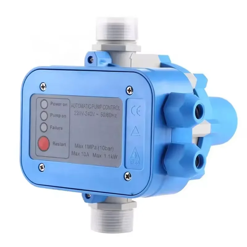 HT-120 AC 220V 0.5A G1/2"-1/2" Thread Water Pump Flow Sensor Switch For Shower Low Water Pressure Solar Heater Water Circulation