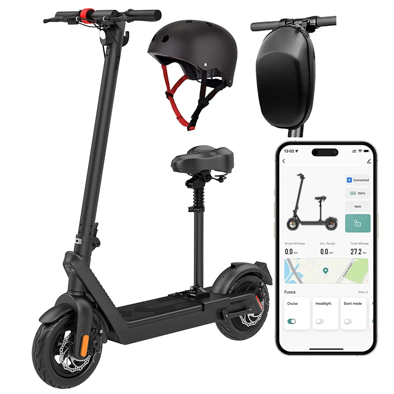 2025 HX Fast Powerful E Scooter Adult Two Wheel High Power Off Road Fat Tire Electric Kick Scooter Skateboards for Ladies Woman