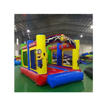 New Design Inflatables Castle Bouncy Jumping Bouncer Cartoon Kids Inflatable Combo Bouncer For Sale